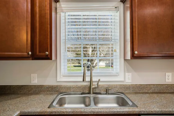 a sink with a window