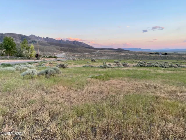 a view of an outdoor space and mountain view