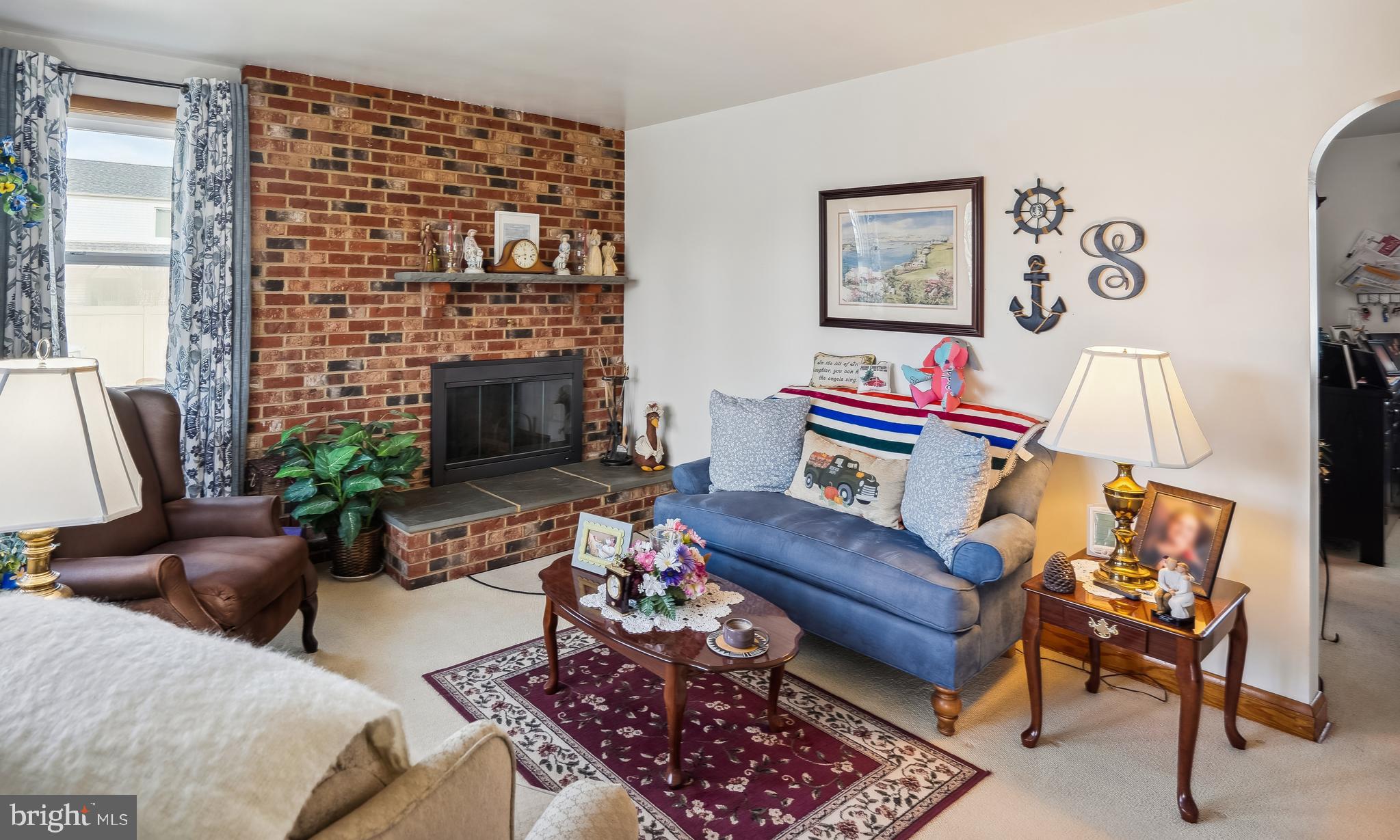 163 Kenwood Road Pasadena, MD 21122 - Photo 11 of 25 Family Room with Gas Fireplace