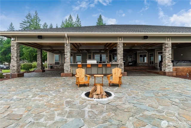 a view of lake with mountain view