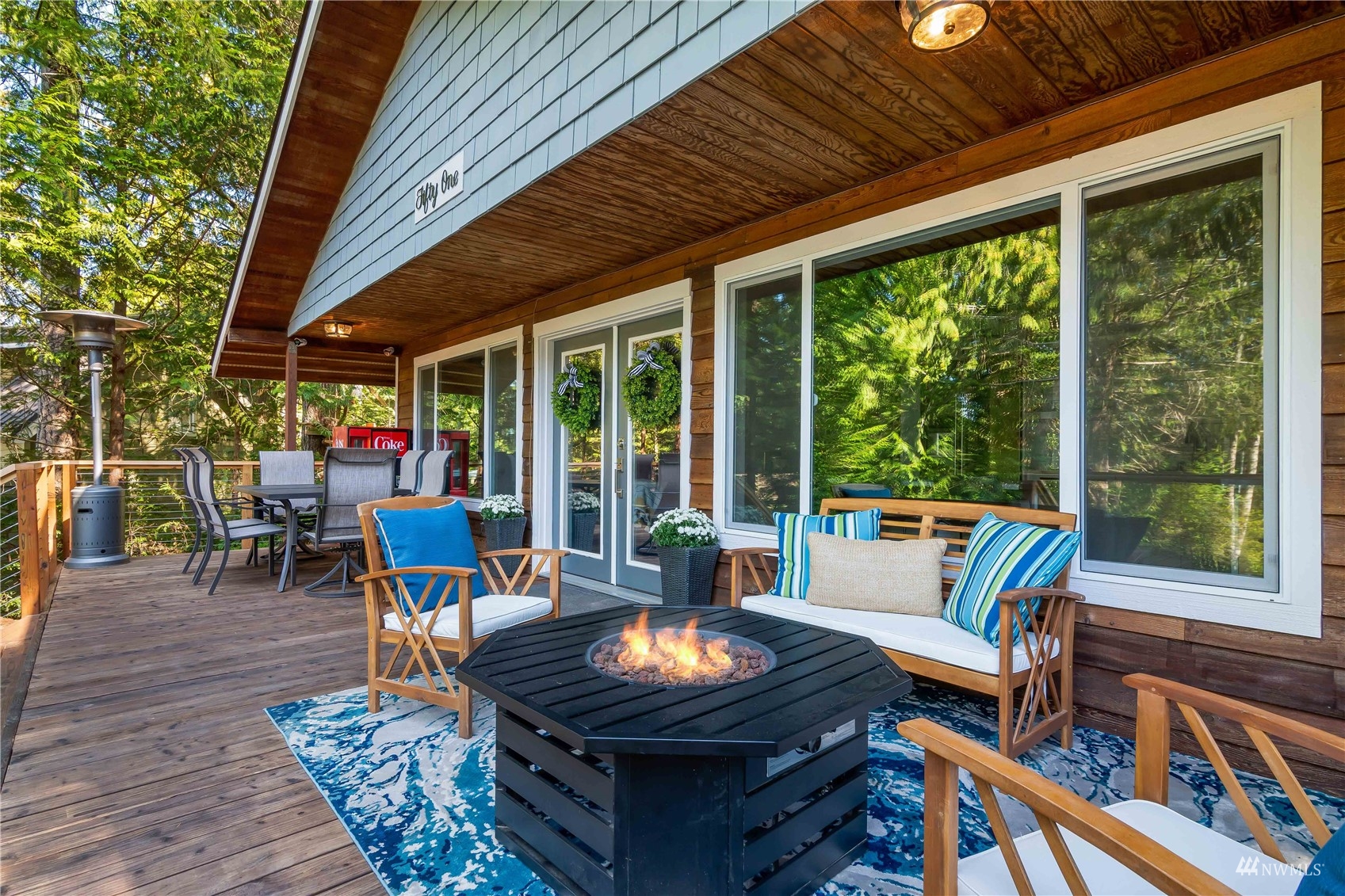 51 East Canyon View Road Belfair, WA 98528 - Photo 18 of 35 a outdoor space with patio the couches and pool