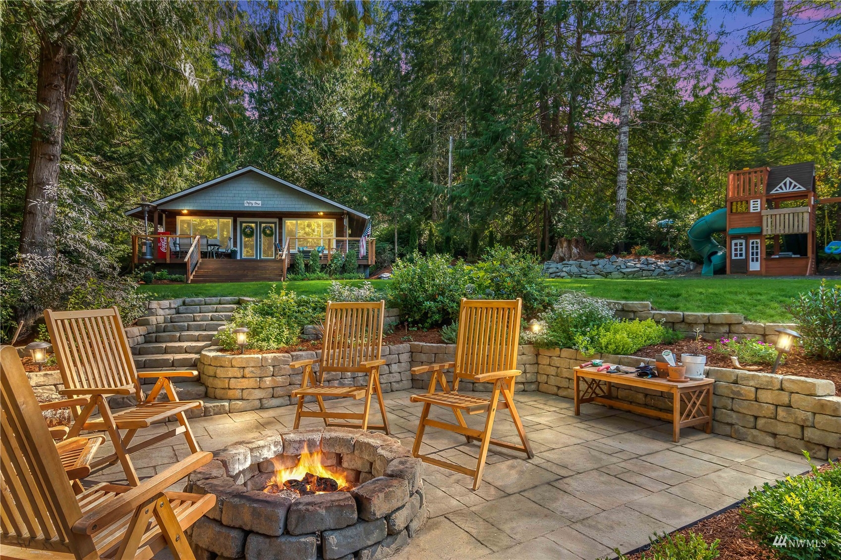 51 East Canyon View Road Belfair, WA 98528 - Photo 35 of 35 a patio with table and chairs