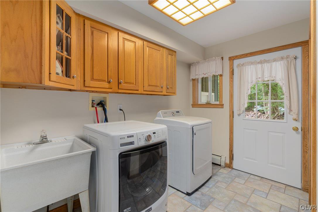 3220 Winding Road Kintnersville, PA 18930 - Photo 36 of 50 a utility room with dryer and washer