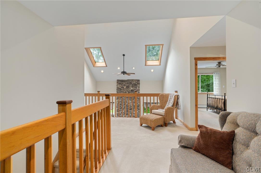 3220 Winding Road Kintnersville, PA 18930 - Photo 39 of 50 a balcony with furniture and wooden floor