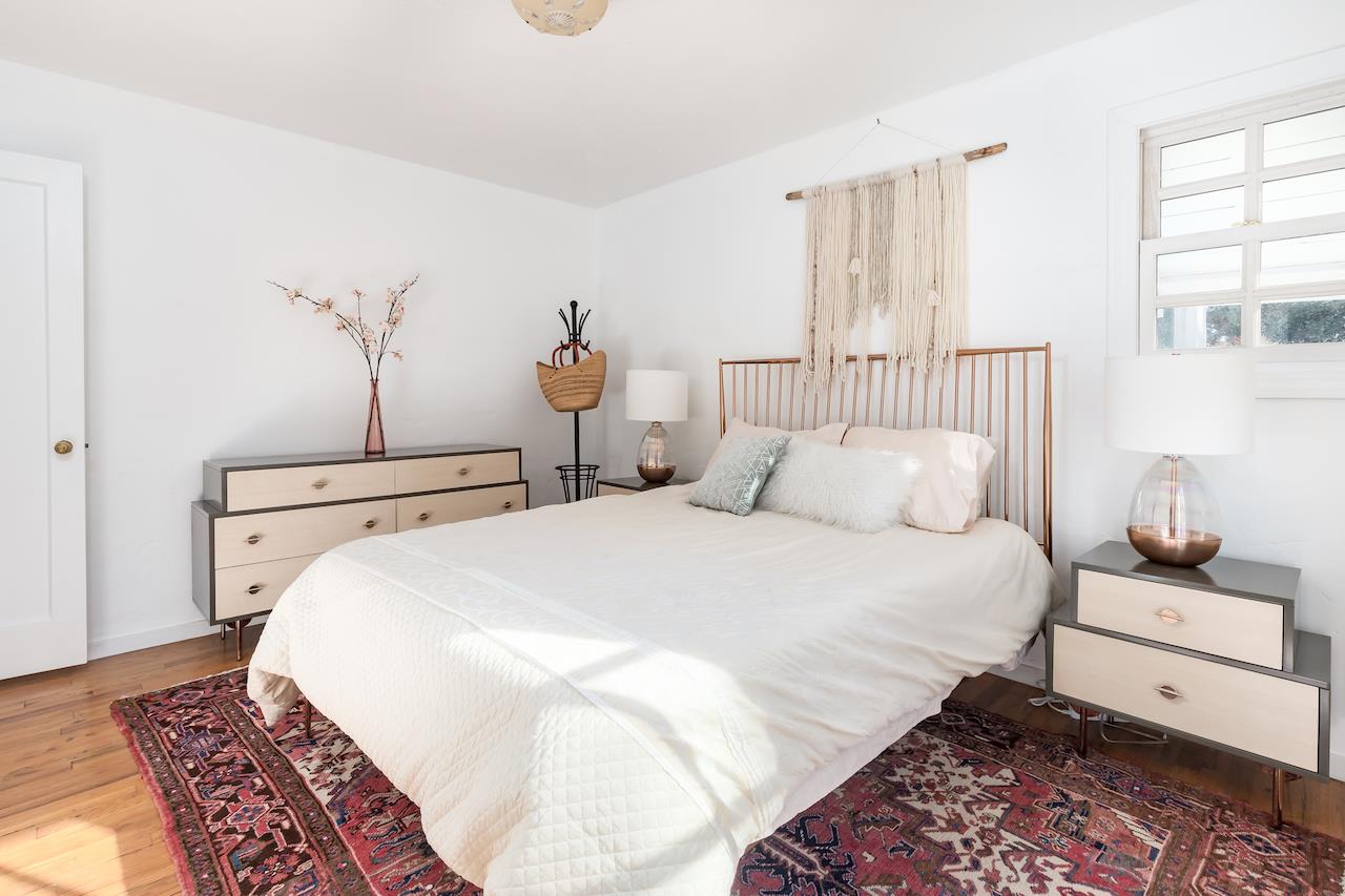 2891 Scriver Street Santa Cruz, CA 95062 - Photo 15 of 30 a bedroom with a bed and a window
