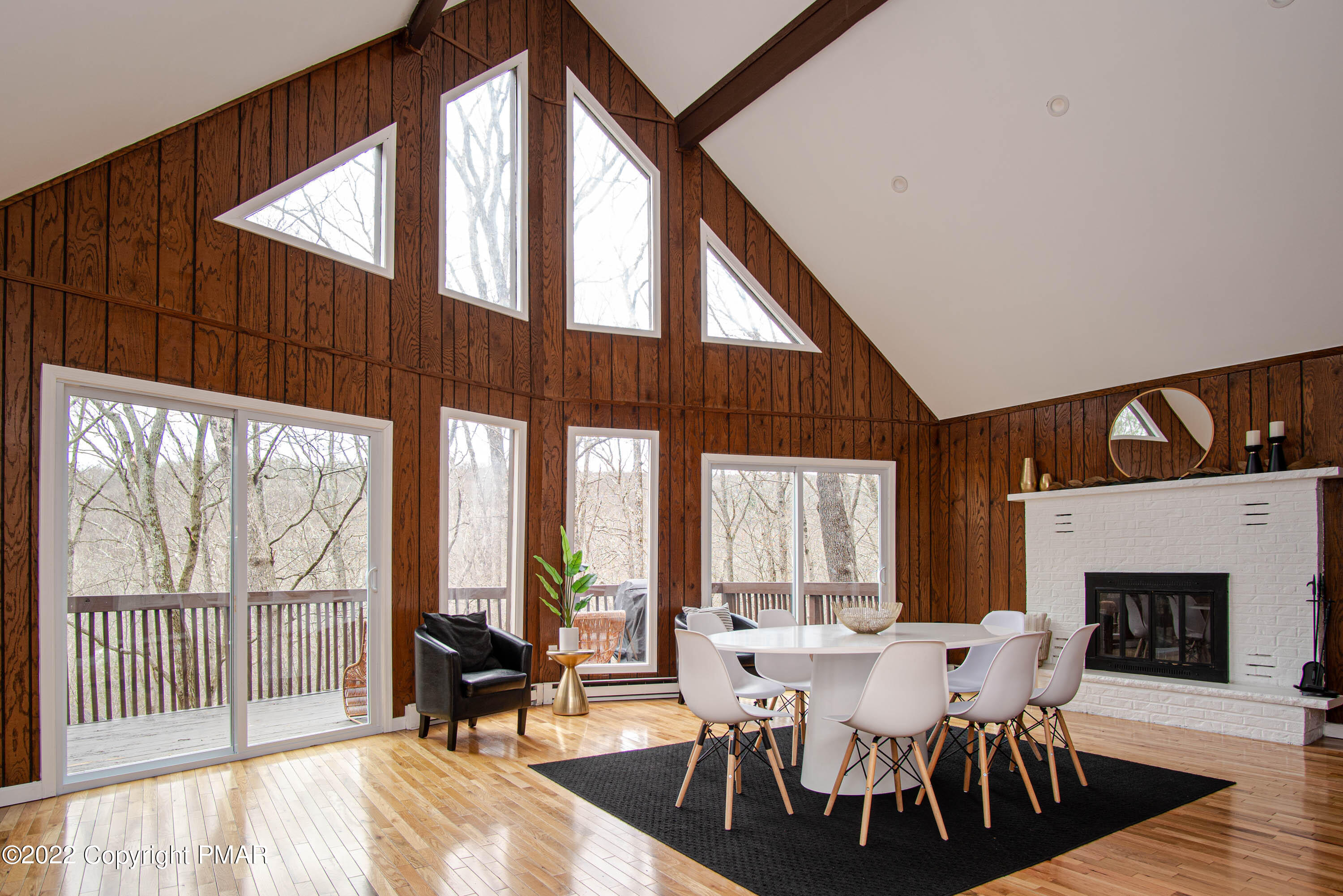 125 Edinburgh Road Bushkill, PA 18324 - Photo 5 of 64 a view of a dining room with furniture window and outside view
