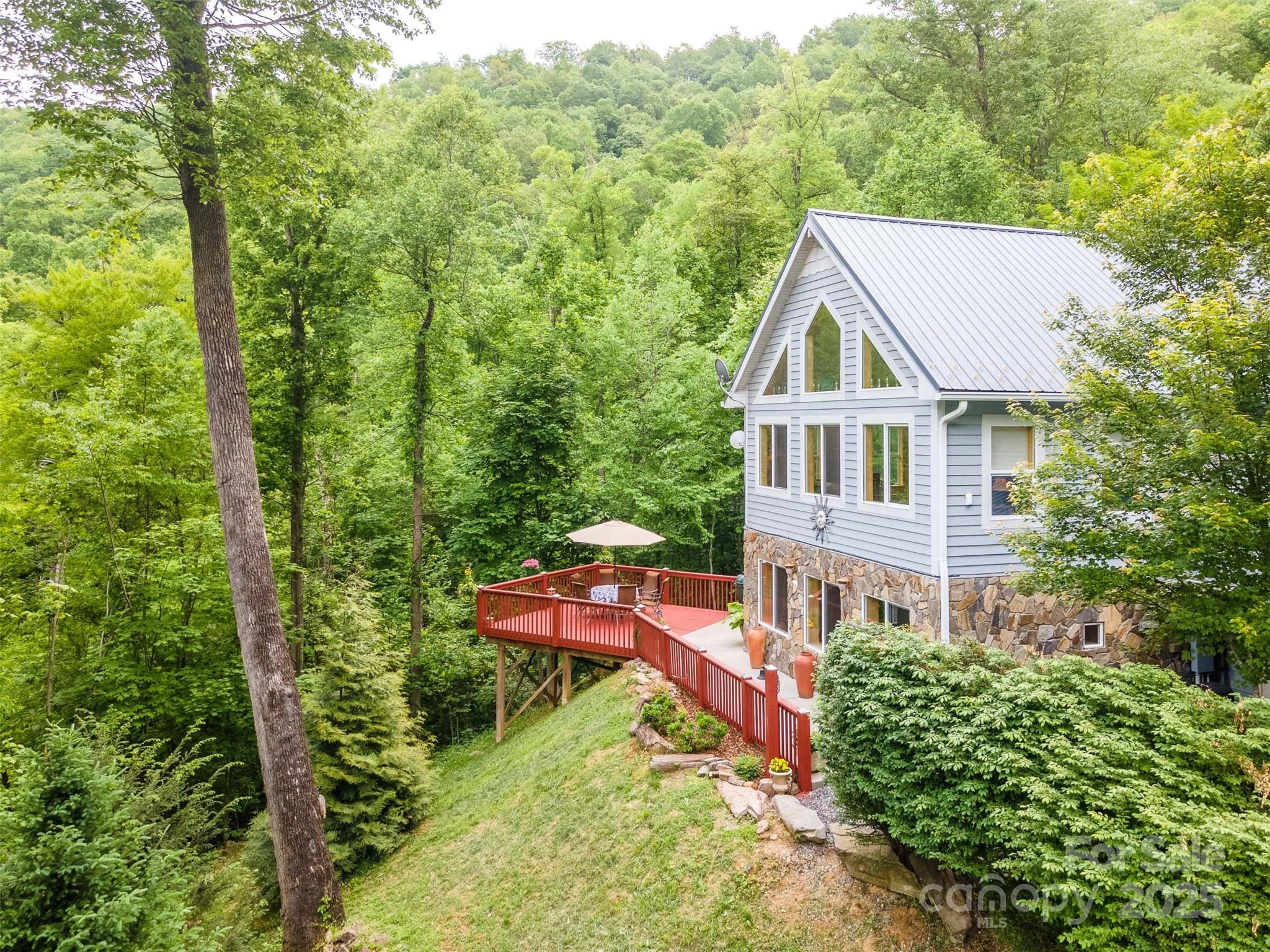 283 Walnut Cv Ridge Bryson City, NC 28713 - Photo 2 of 42 aerial view of a house with a yard
