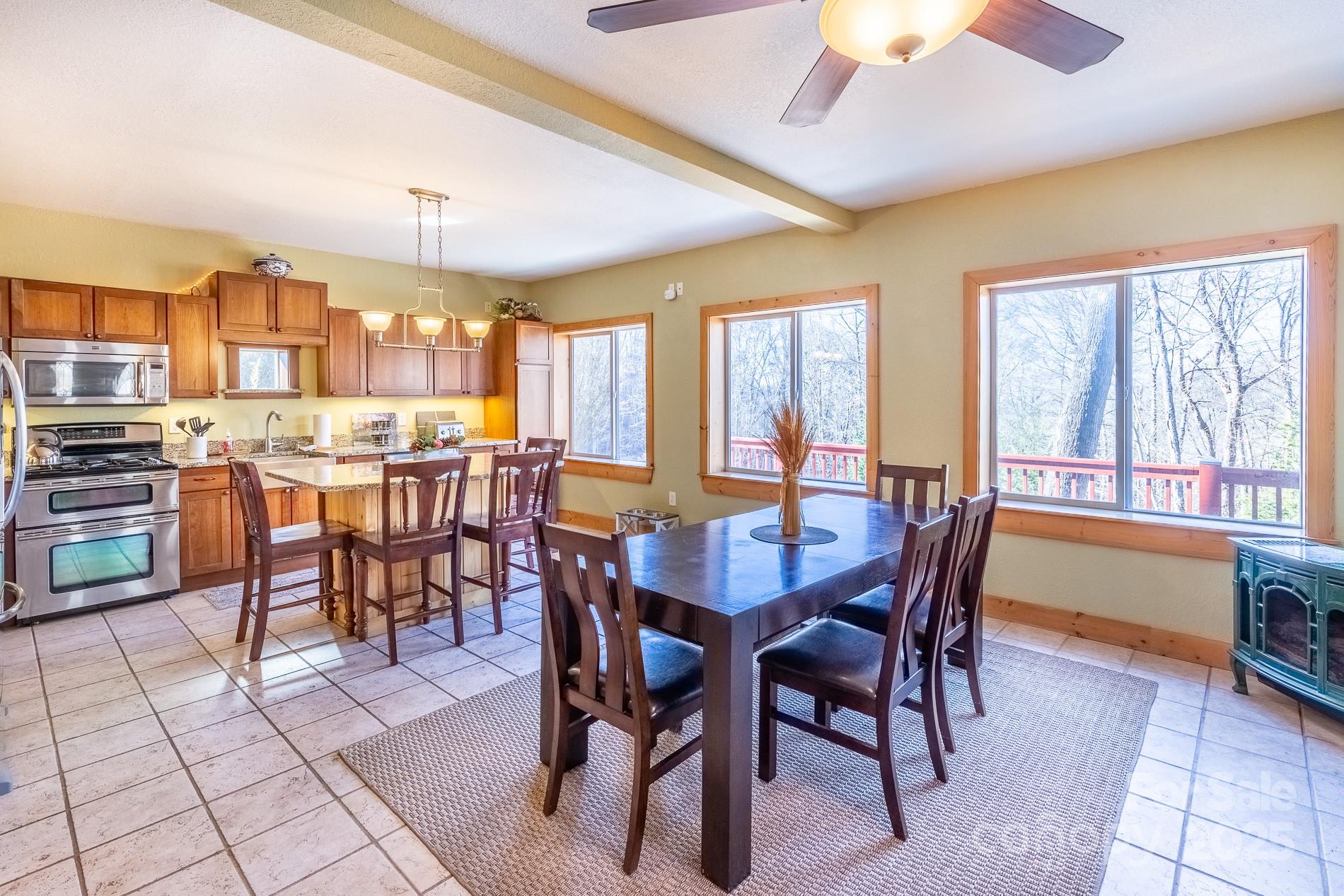283 Walnut Cv Ridge Bryson City, NC 28713 - Photo 32 of 42 a view of a dining room with furniture window and outside view
