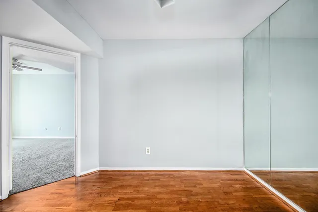 a view of an empty room