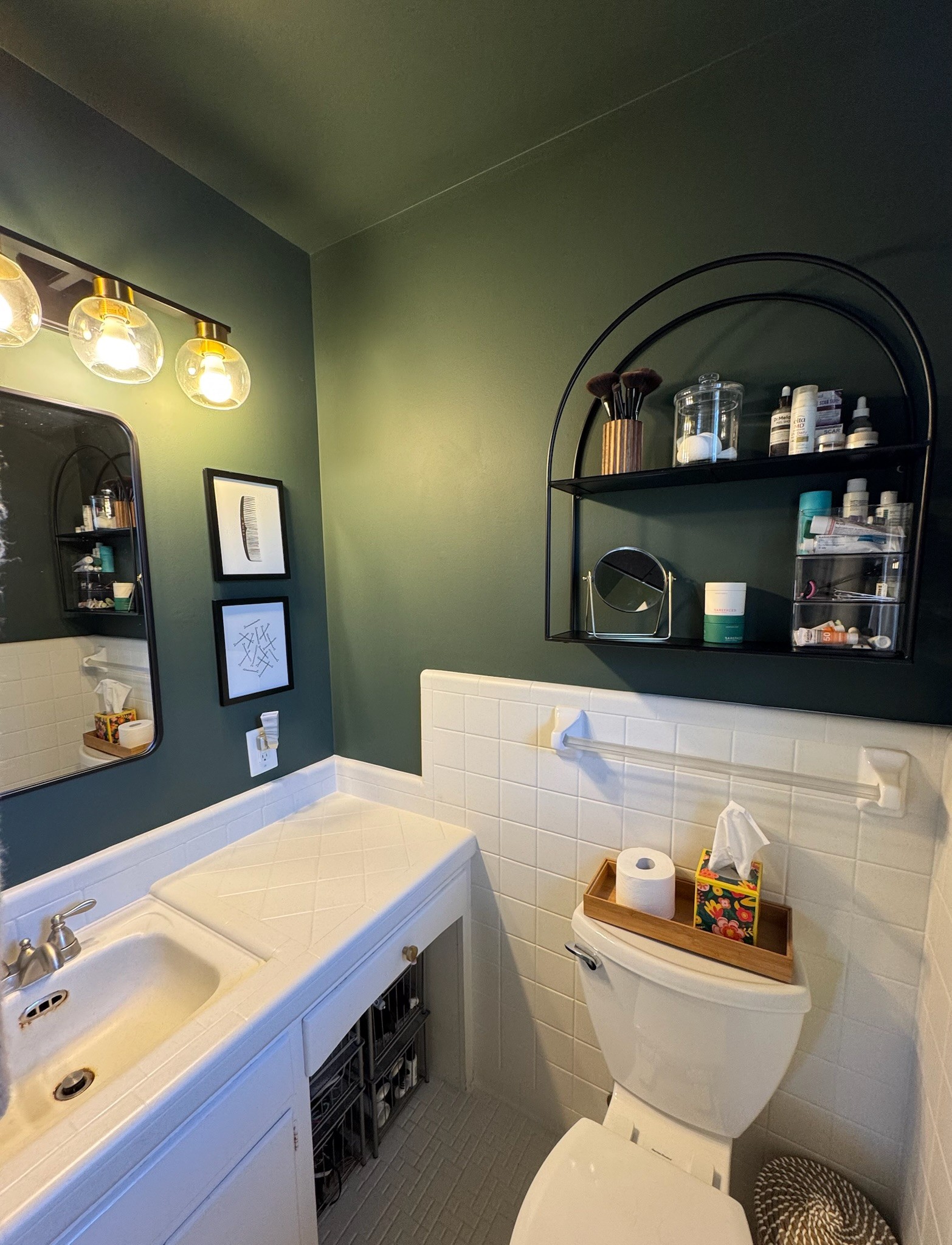 347 Blackman Road Nashville, TN 37211 - Photo 11 of 18 a bathroom with a toilet a sink and mirror