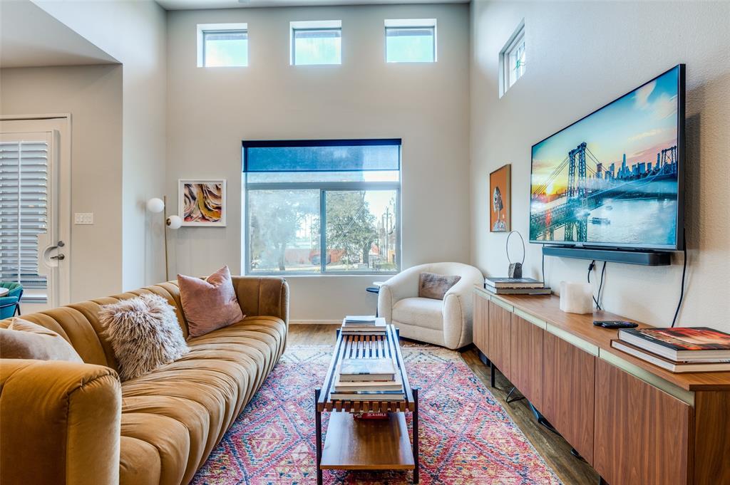 2012 Matilda Street Dallas, TX 75206 - Photo 7 of 24 a living room with furniture and a flat screen tv