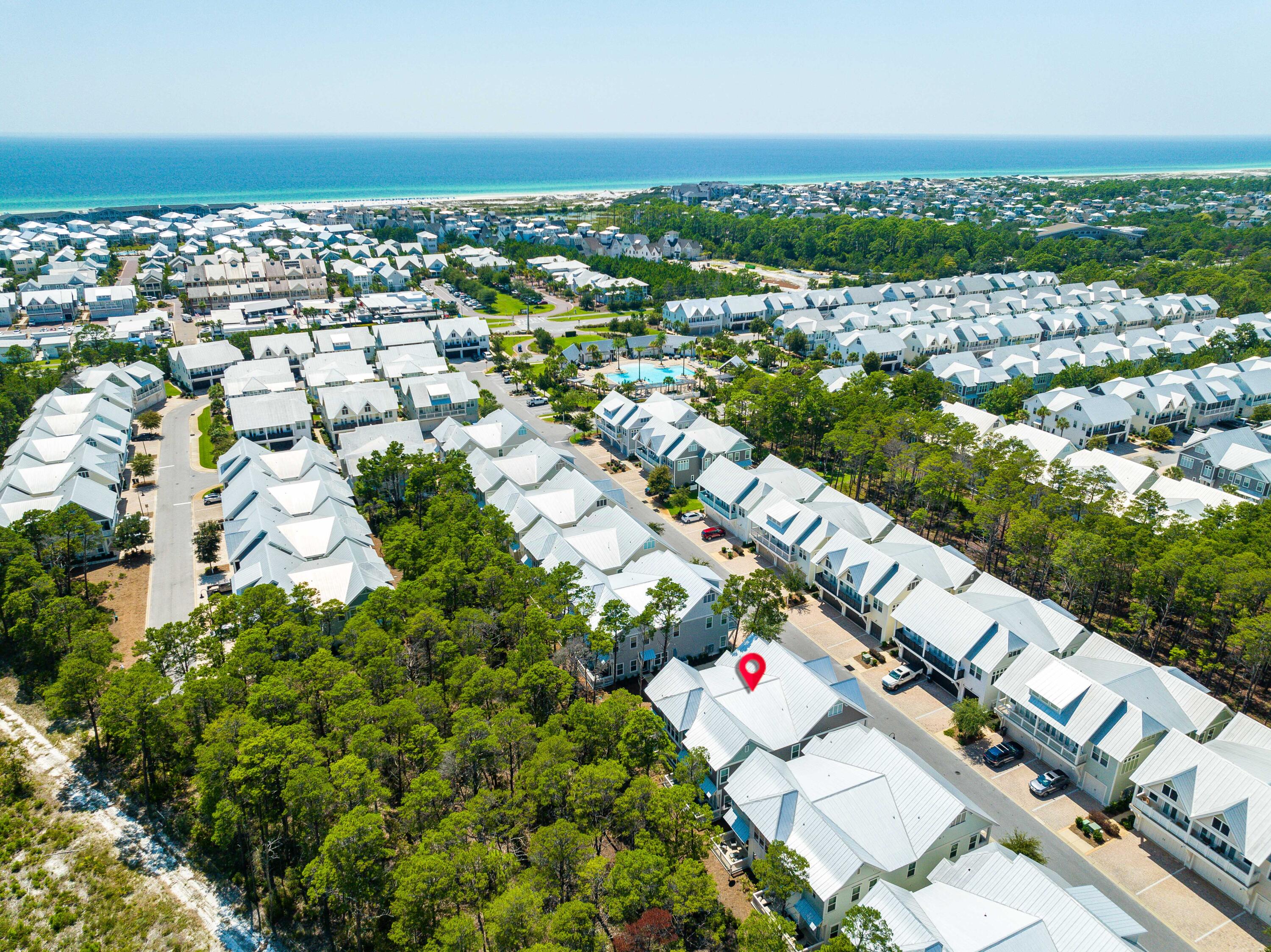 78 E Pine, Unit B Inlet Beach, FL 32461 - Photo 42 of 65 78 Pine Lands Loop Aerial Marked-4