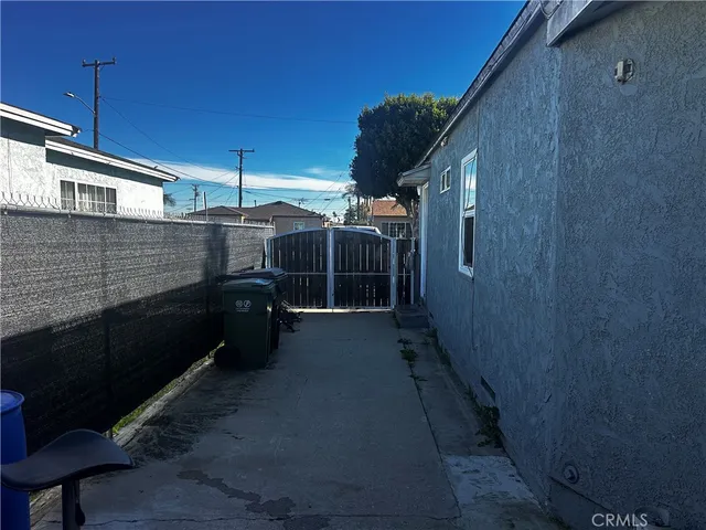 a backyard of a house