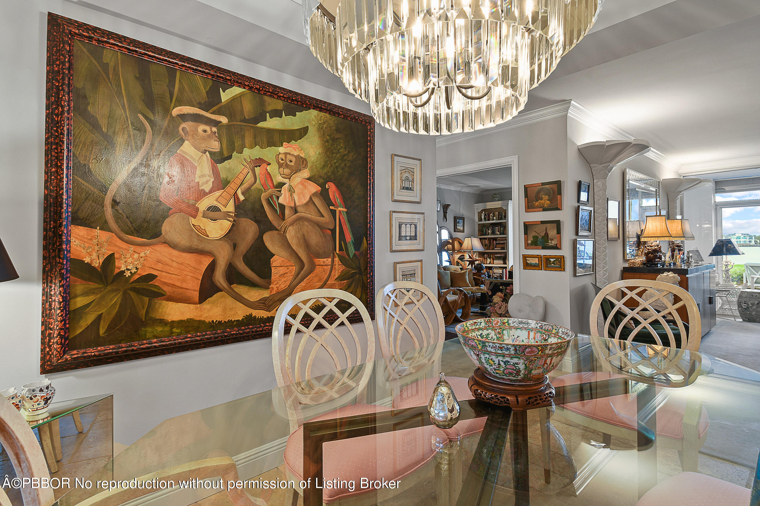 2170 Ibis Isle Road, Unit 2 Palm Beach, FL 33480 - Photo 15 of 38 a view of a dining room with furniture and chandelier