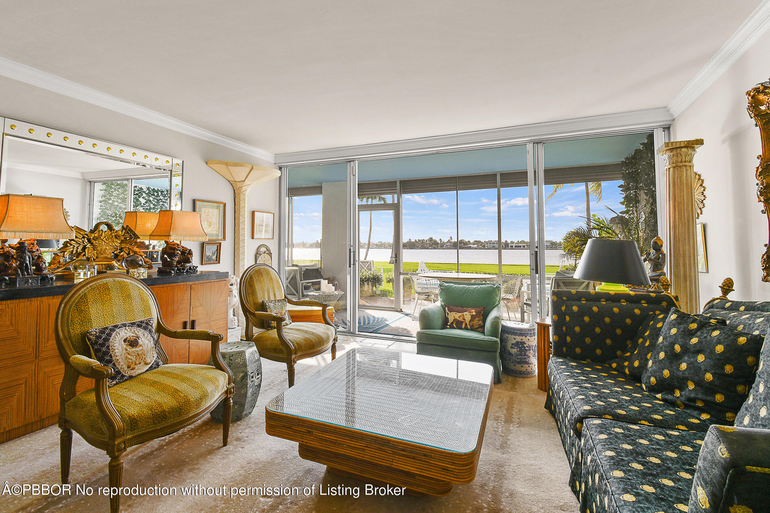 2170 Ibis Isle Road, Unit 2 Palm Beach, FL 33480 - Photo 7 of 38 a living room with furniture and a large window