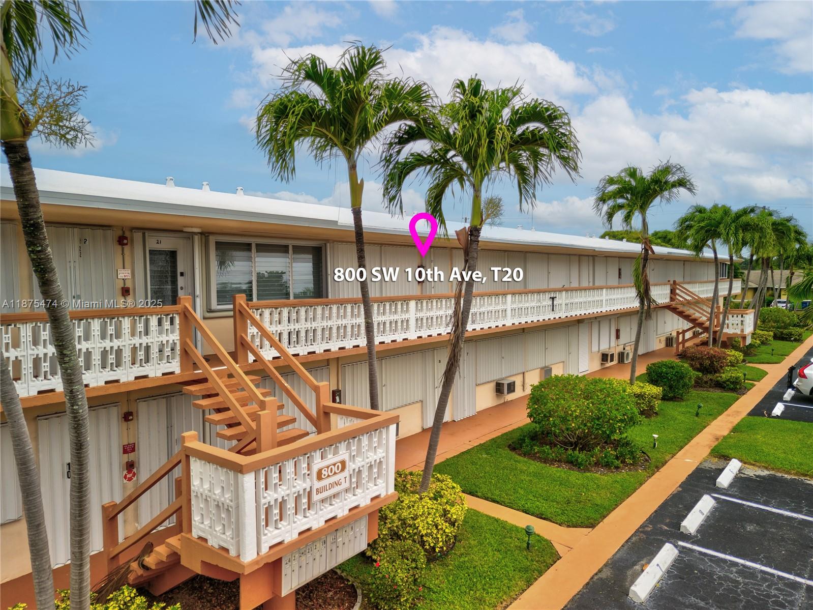 800 Southwest 10th Terrace, Unit 20T Hallandale Beach, FL 33009 - Photo 20 of 28 front view of a house with a patio