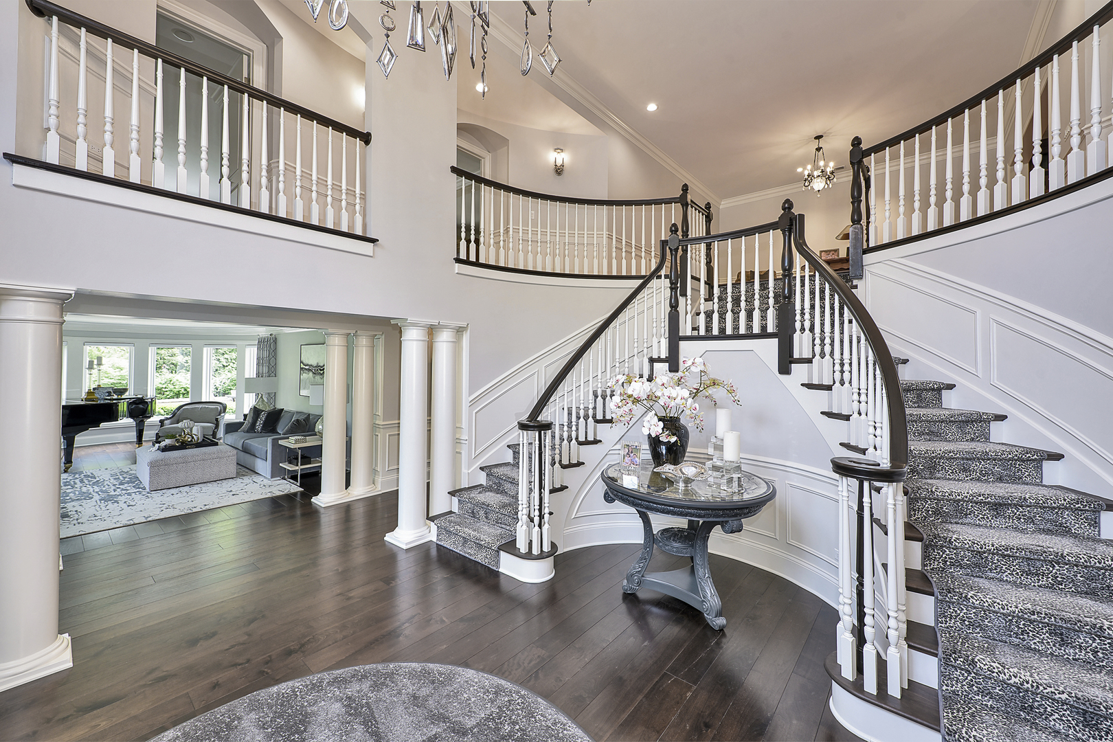 1877 Banbury Road Inverness, IL 60067 - Photo 7 of 59 a view of entryway and hall with wooden floor