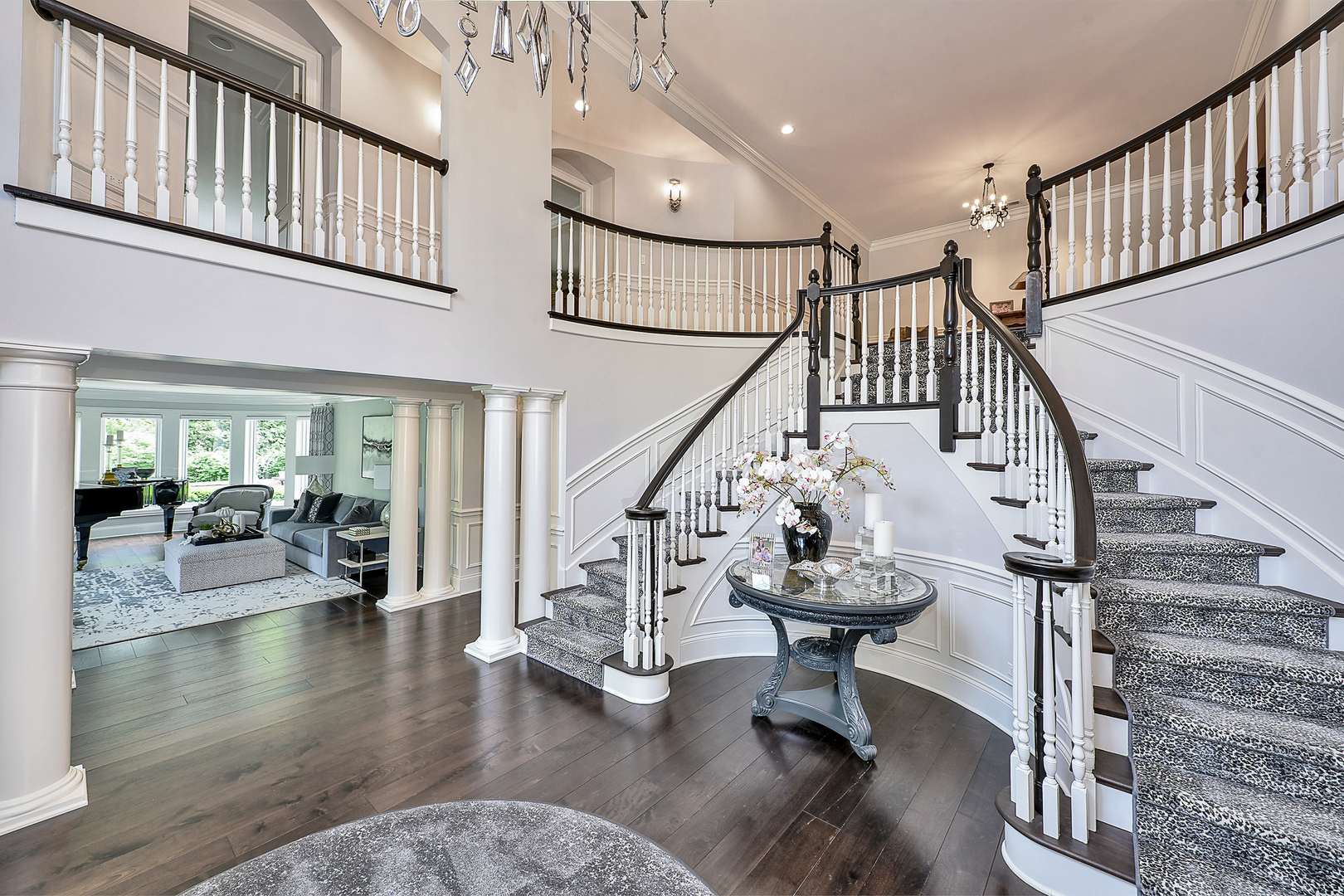 1877 Banbury Road Inverness, IL 60067 - Photo 7 of 59 a view of entryway and hall with wooden floor