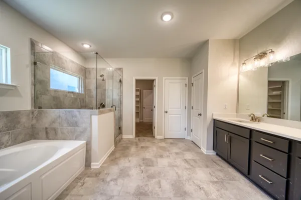 a close view of closet