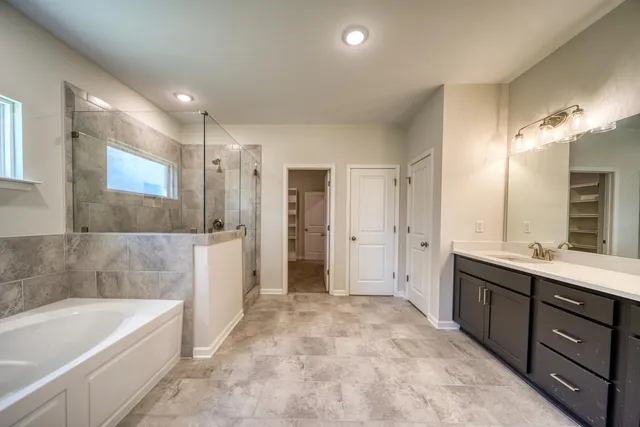 a close view of closet