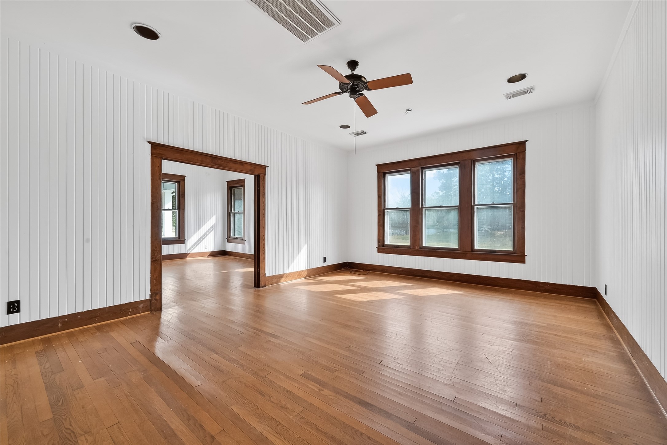 38011 Spur 149 Road Magnolia, TX 77354 - Photo 20 of 50 Large dining room ready for you to create your dream. You can see the pond and wildlife through the windows.