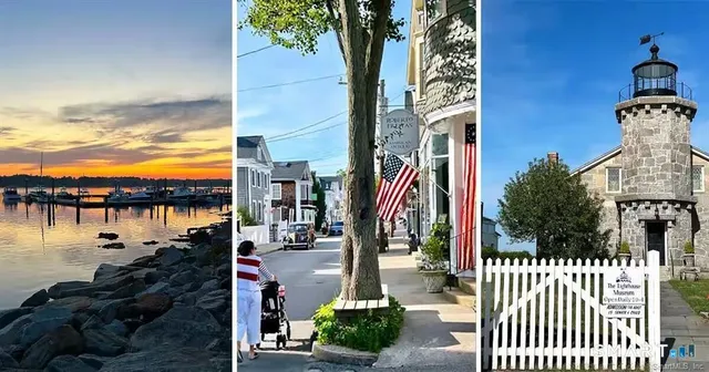 a city street with tall buildings