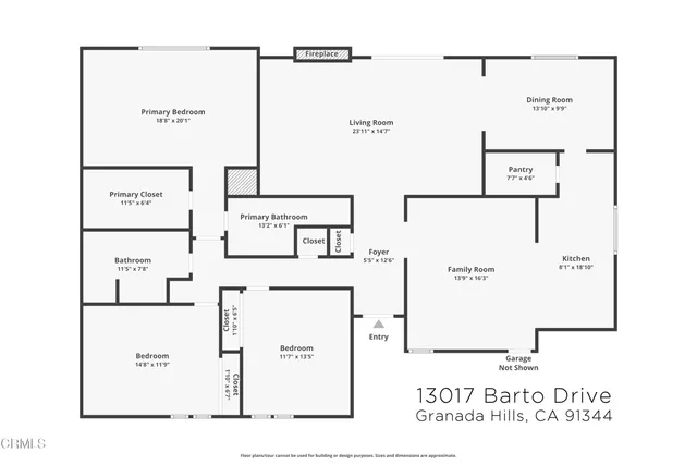 $1,000,000 | 13017 Barto Drive, Granada Hills, CA 91344