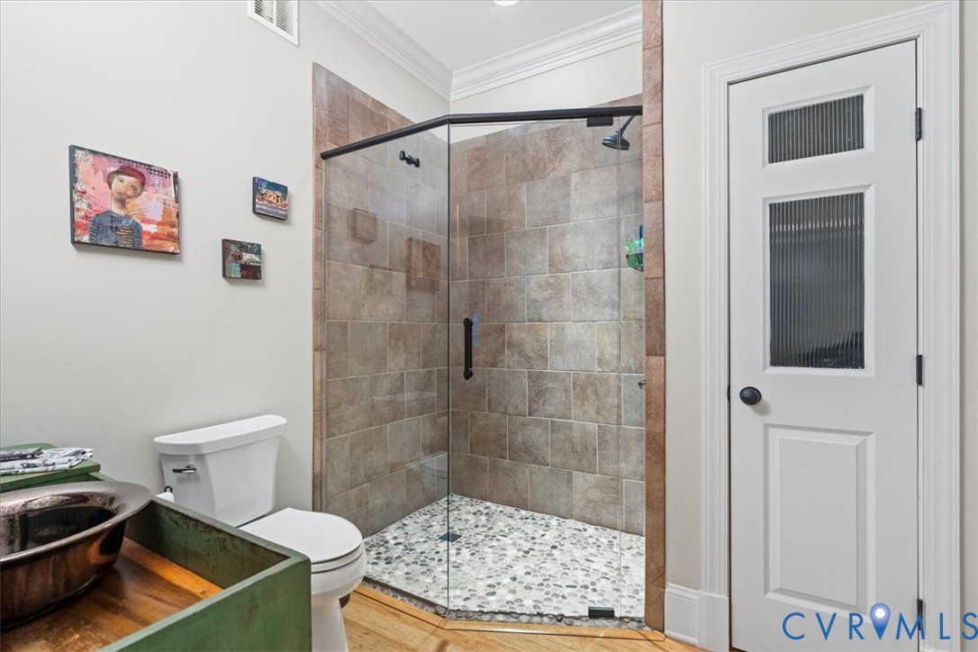 3308 Yarding Way Toano, VA 23168 - Photo 81 of 83 a bathroom with a toilet and a shower
