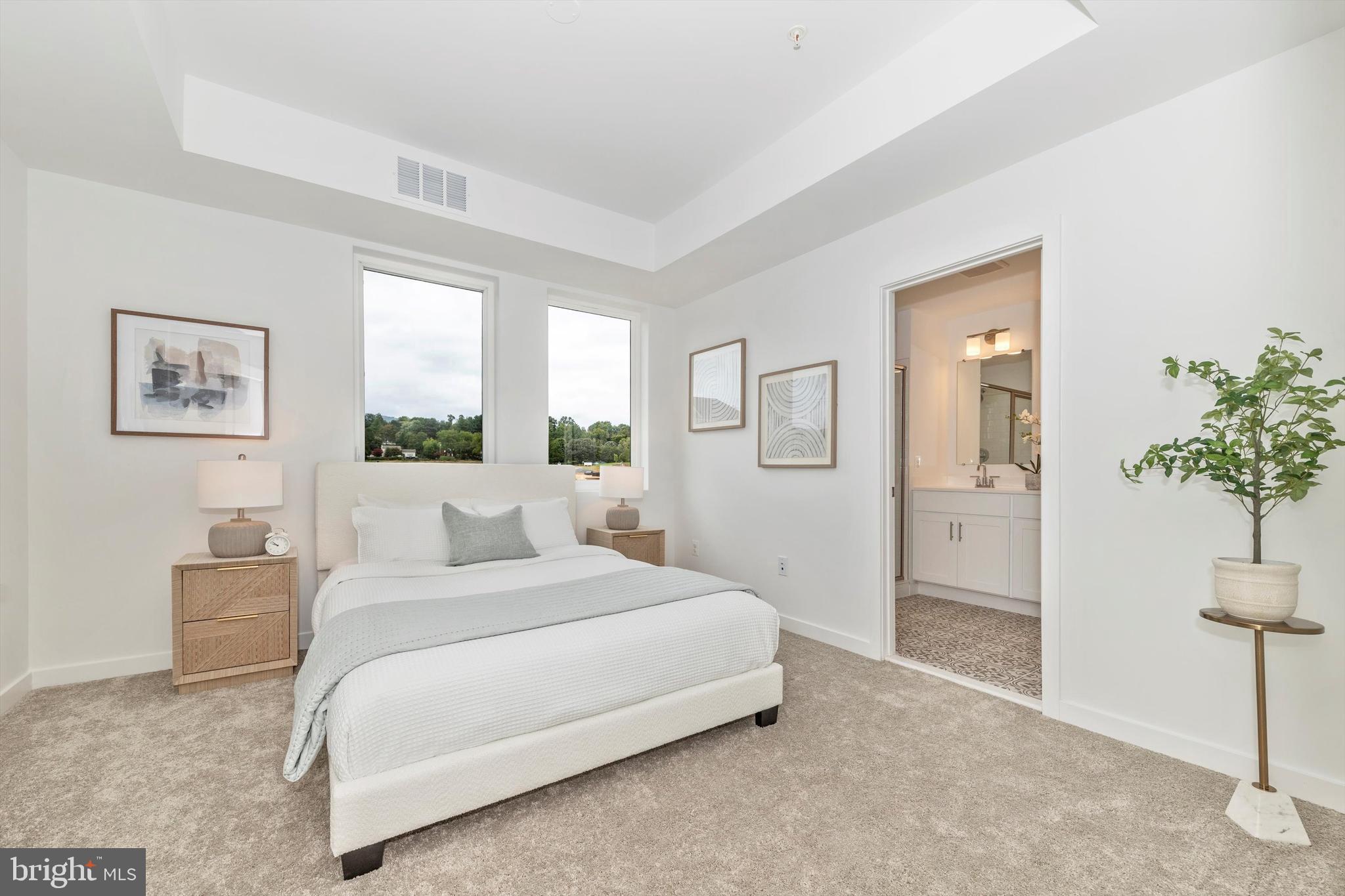 720 Iron Frg Road Frederick, MD 21702 - Photo 19 of 33 a bedroom with a large bed and a potted plant