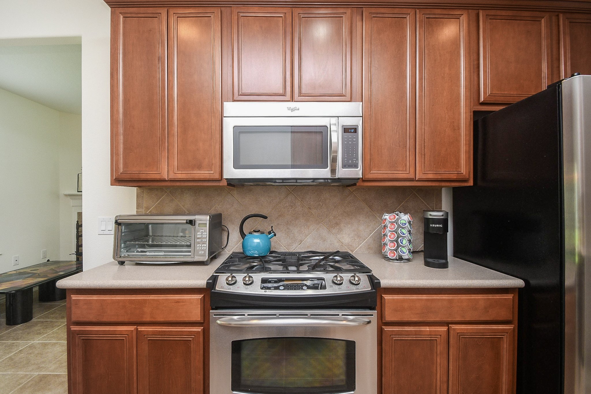 13600 Breton Ridge Street, Unit 36F Houston, TX 77070 - Photo 18 of 38 Spacious kitchen with ample counter space and an open feel.
