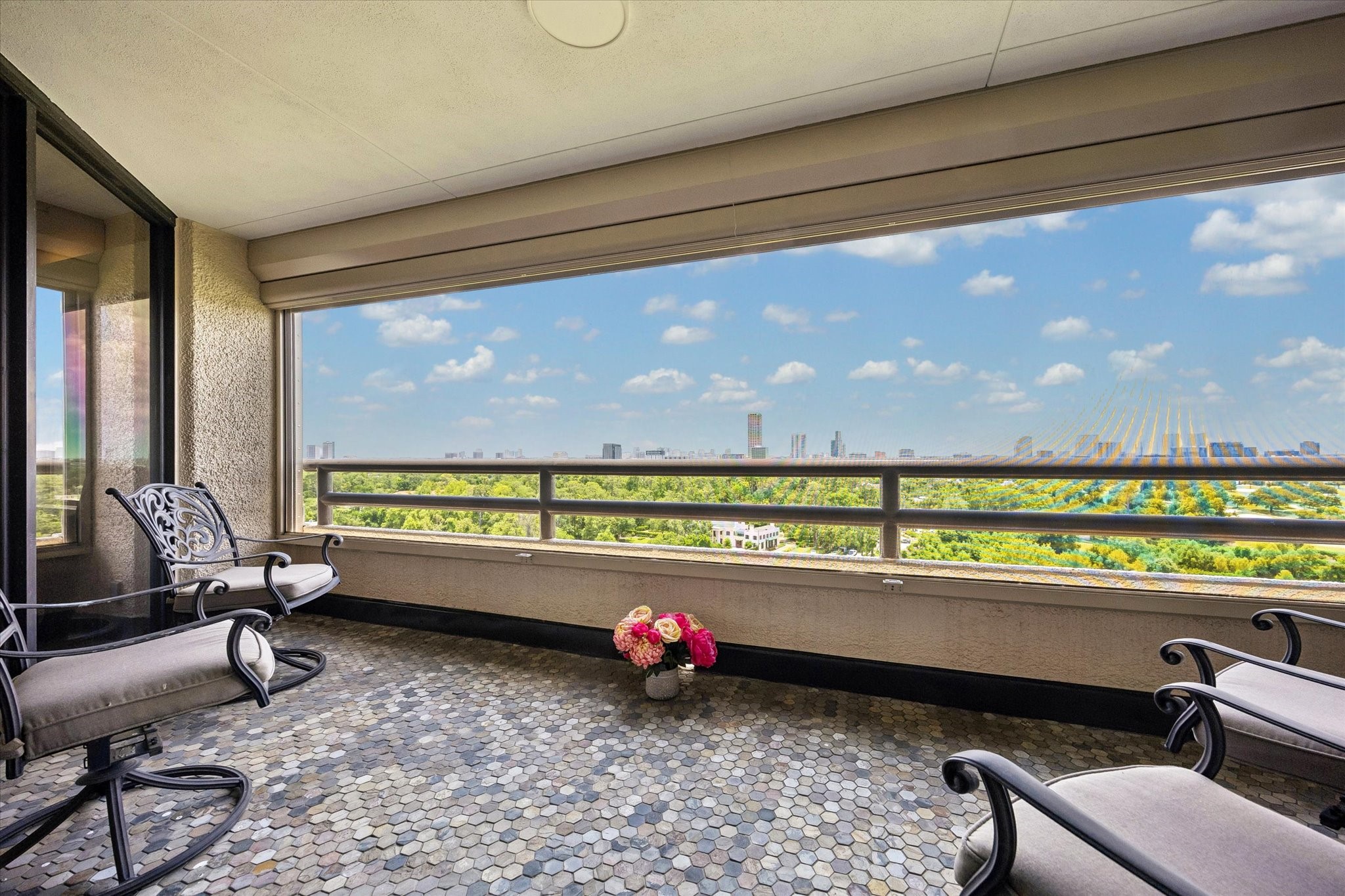 101 Westcott Street, Unit 1202 Houston, TX 77007 - Photo 6 of 40 Current view of balcony.