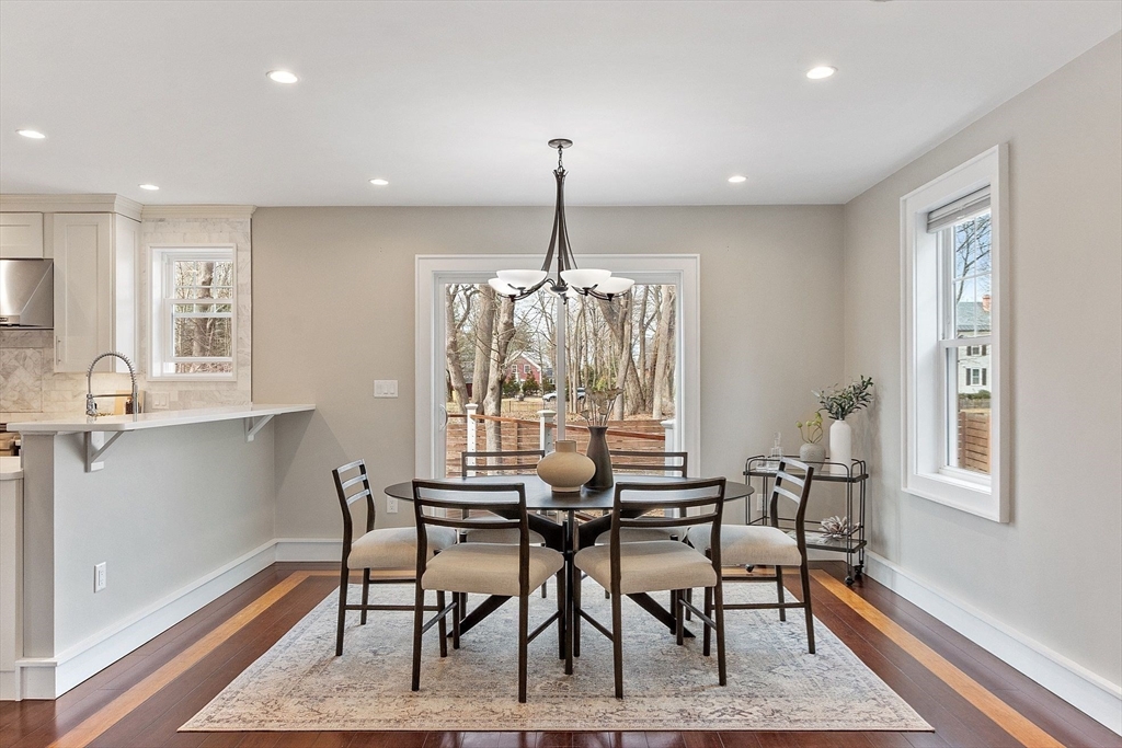 1 Pine Grove Road Medfield, MA 02052 - Photo 11 of 36 a view of a dining room with furniture window and outside view