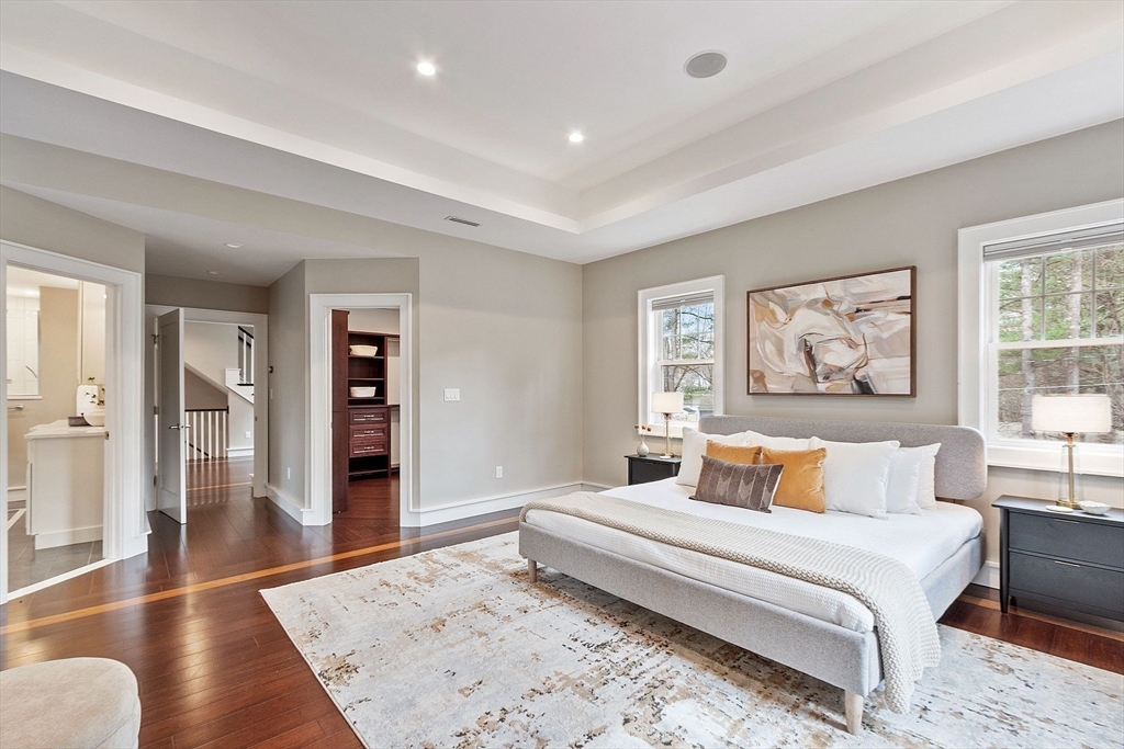 1 Pine Grove Road Medfield, MA 02052 - Photo 25 of 36 a bedroom with a large bed and a couch