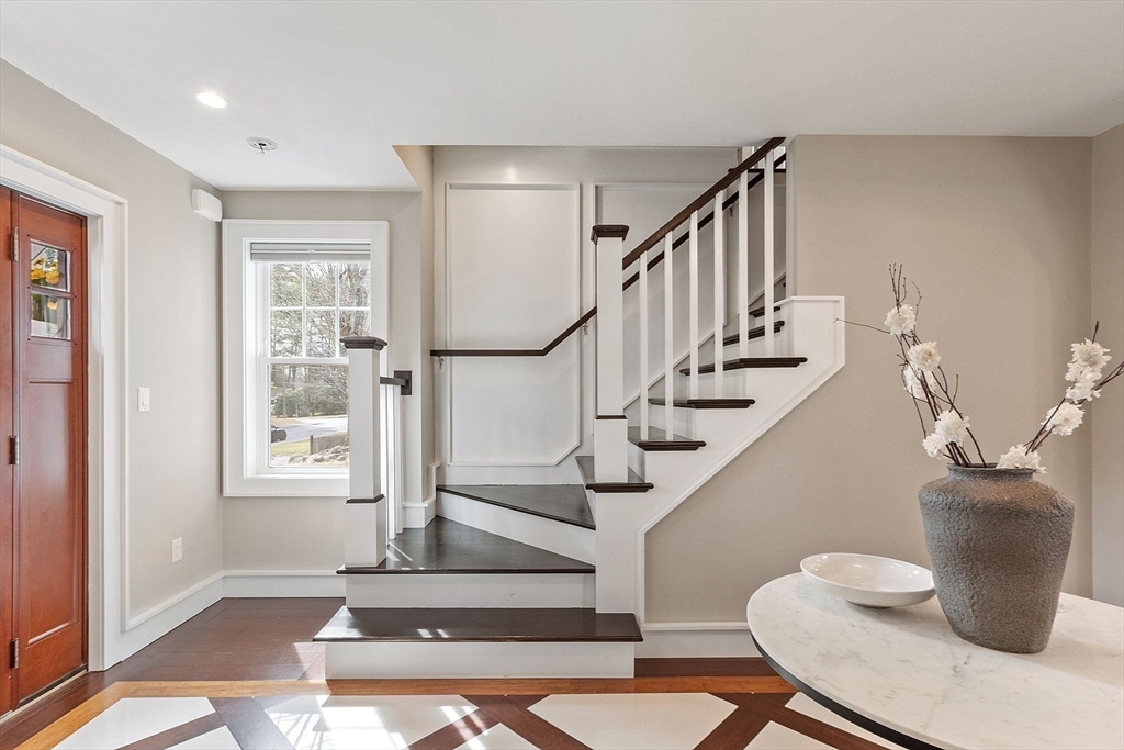 1 Pine Grove Road Medfield, MA 02052 - Photo 5 of 36 a view of entryway and hall with wooden floor