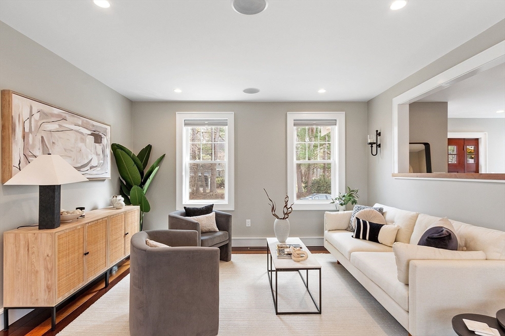 1 Pine Grove Road Medfield, MA 02052 - Photo 8 of 36 a living room with furniture wooden floor and a large window