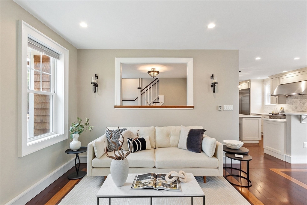 1 Pine Grove Road Medfield, MA 02052 - Photo 10 of 36 a living room with furniture a wooden floor and a large window