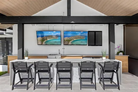 a outdoor space with patio furniture