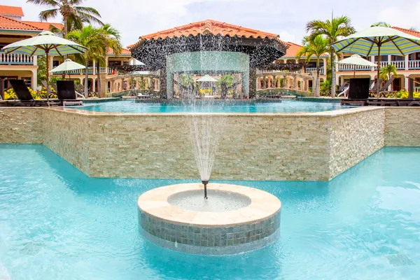 a view of beach and trees
