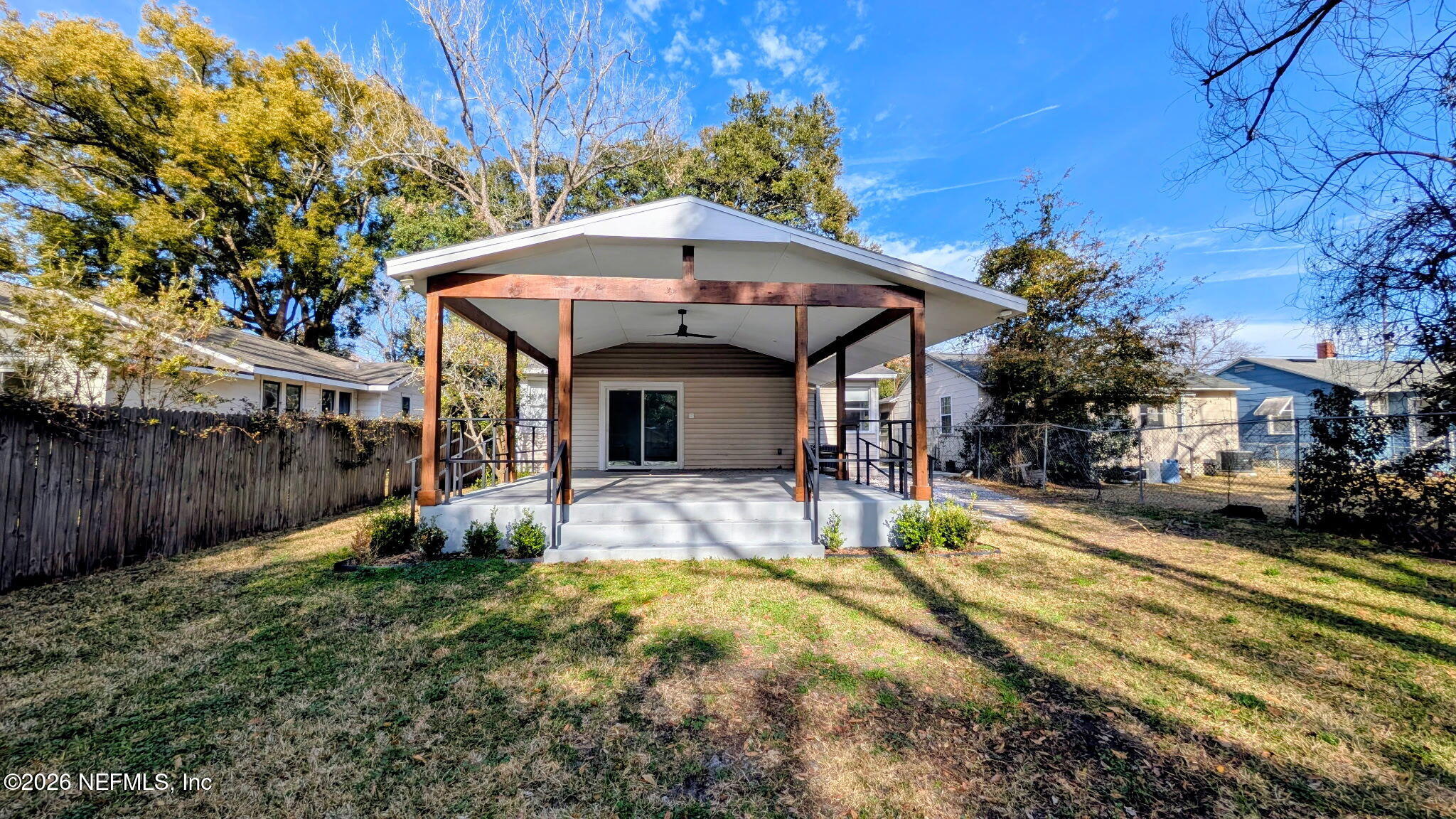 1218 Dancy Street Jacksonville, FL 32205 - Photo 13 of 19 a view of a house with a yard patio and fire pit