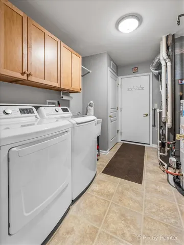 a room with storage and utility