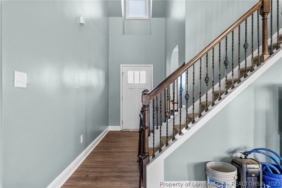108 Roy's Ridge Raeford, NC 28376 - Photo 4 of 32 a view of entryway with wooden floor