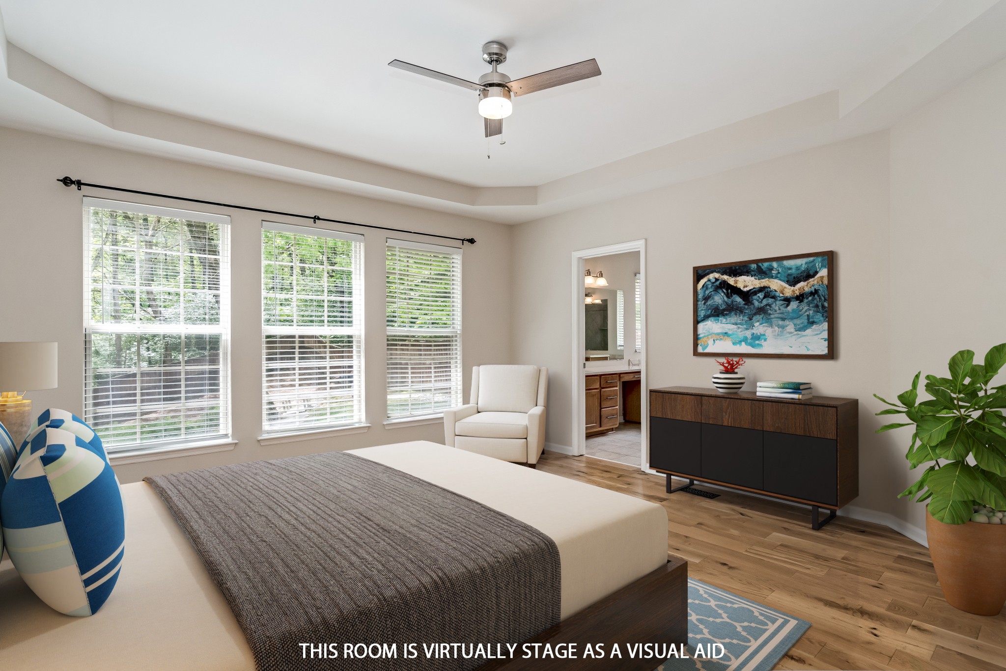 1508 Simpson Court Nashville, TN 37211 - Photo 14 of 41 a bedroom with a large bed and a large window