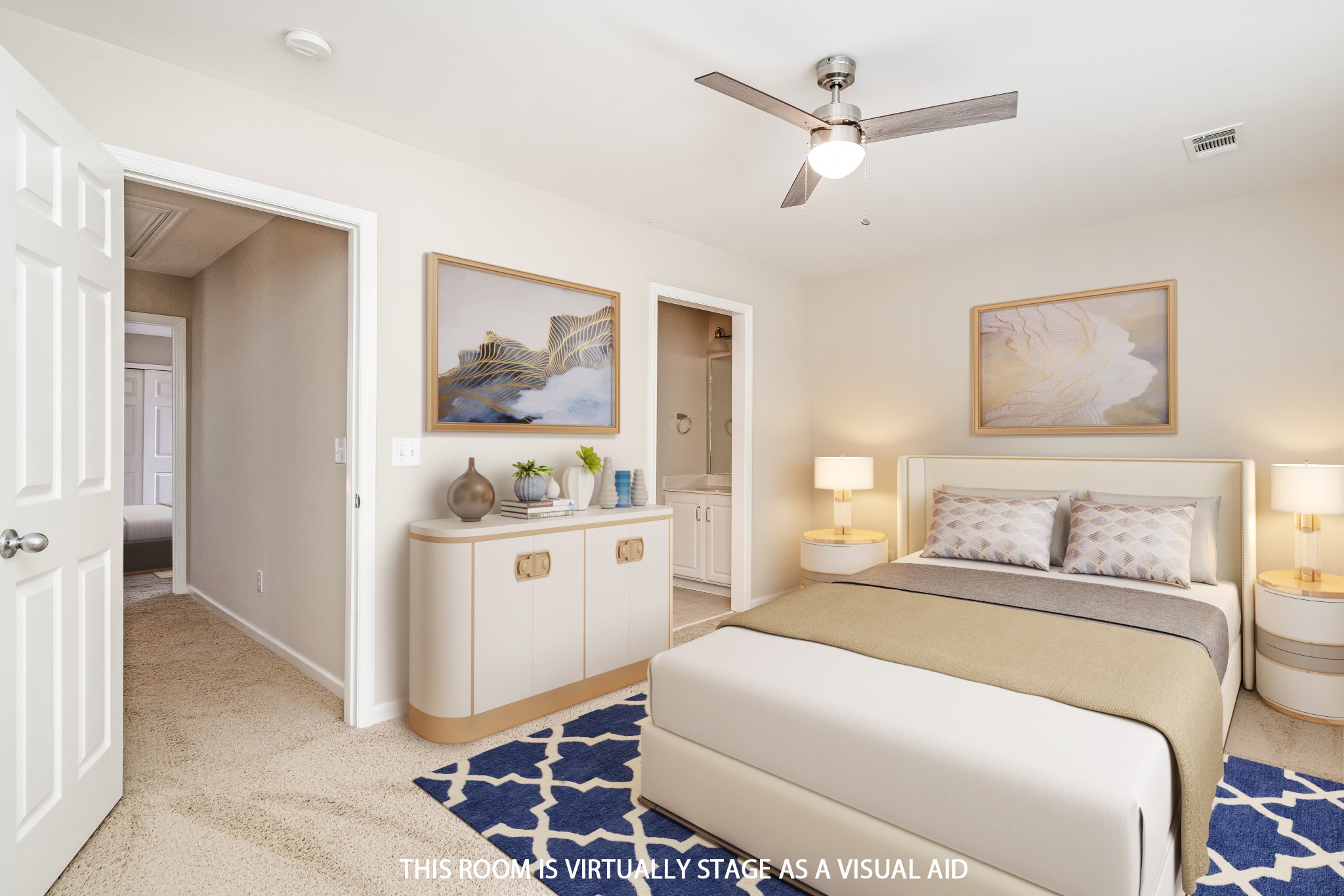 1508 Simpson Court Nashville, TN 37211 - Photo 18 of 41 a room with a bed and a painting on the wall