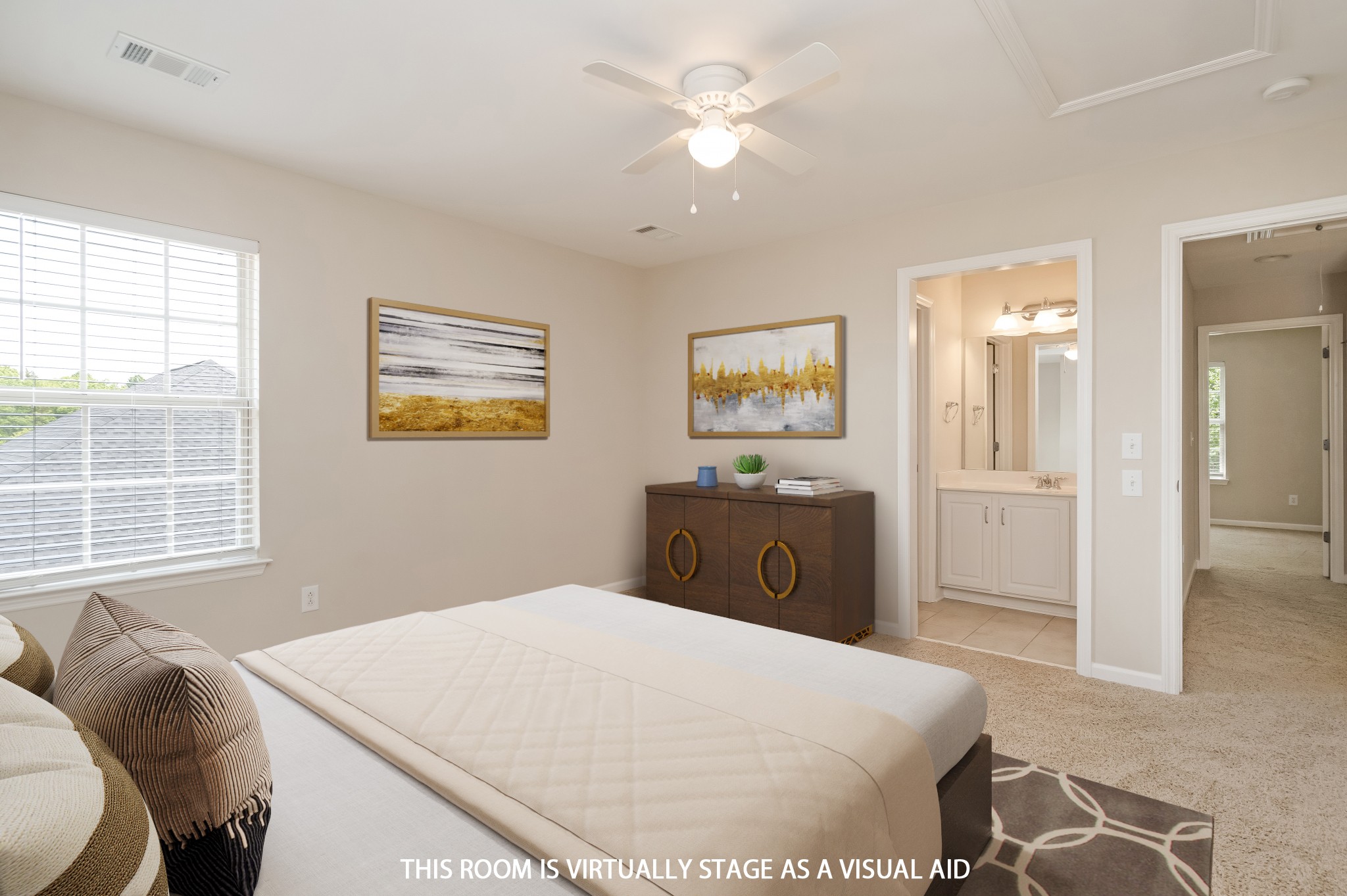 1508 Simpson Court Nashville, TN 37211 - Photo 20 of 41 a bedroom with a bed dresser and a window