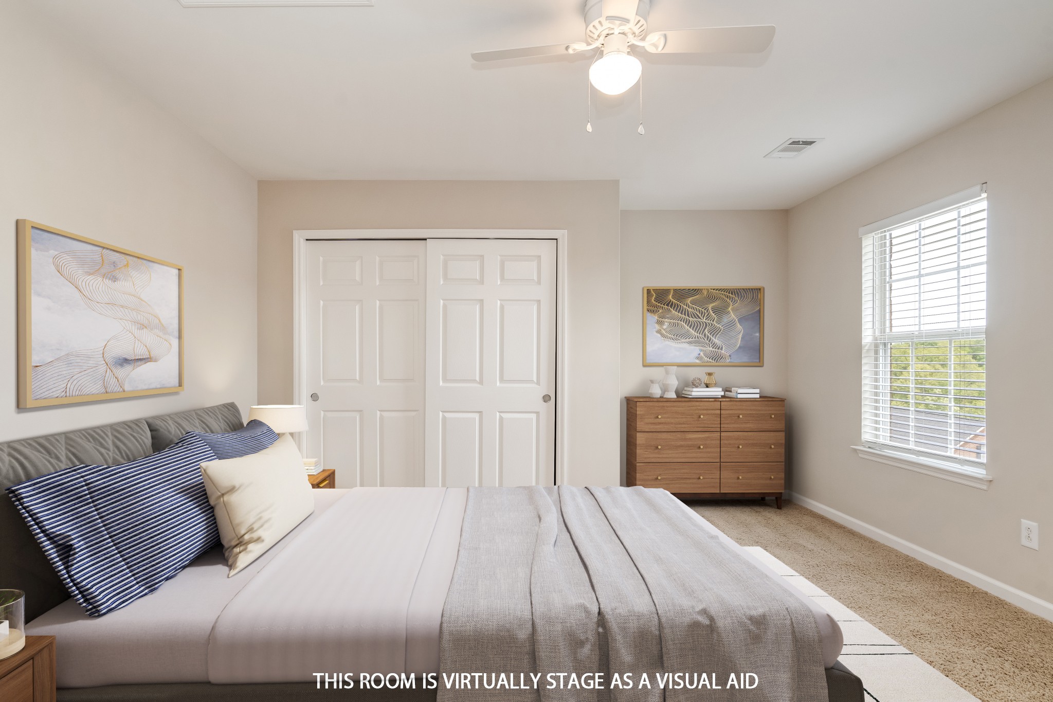 1508 Simpson Court Nashville, TN 37211 - Photo 21 of 41 a bedroom with a large bed and a chandelier