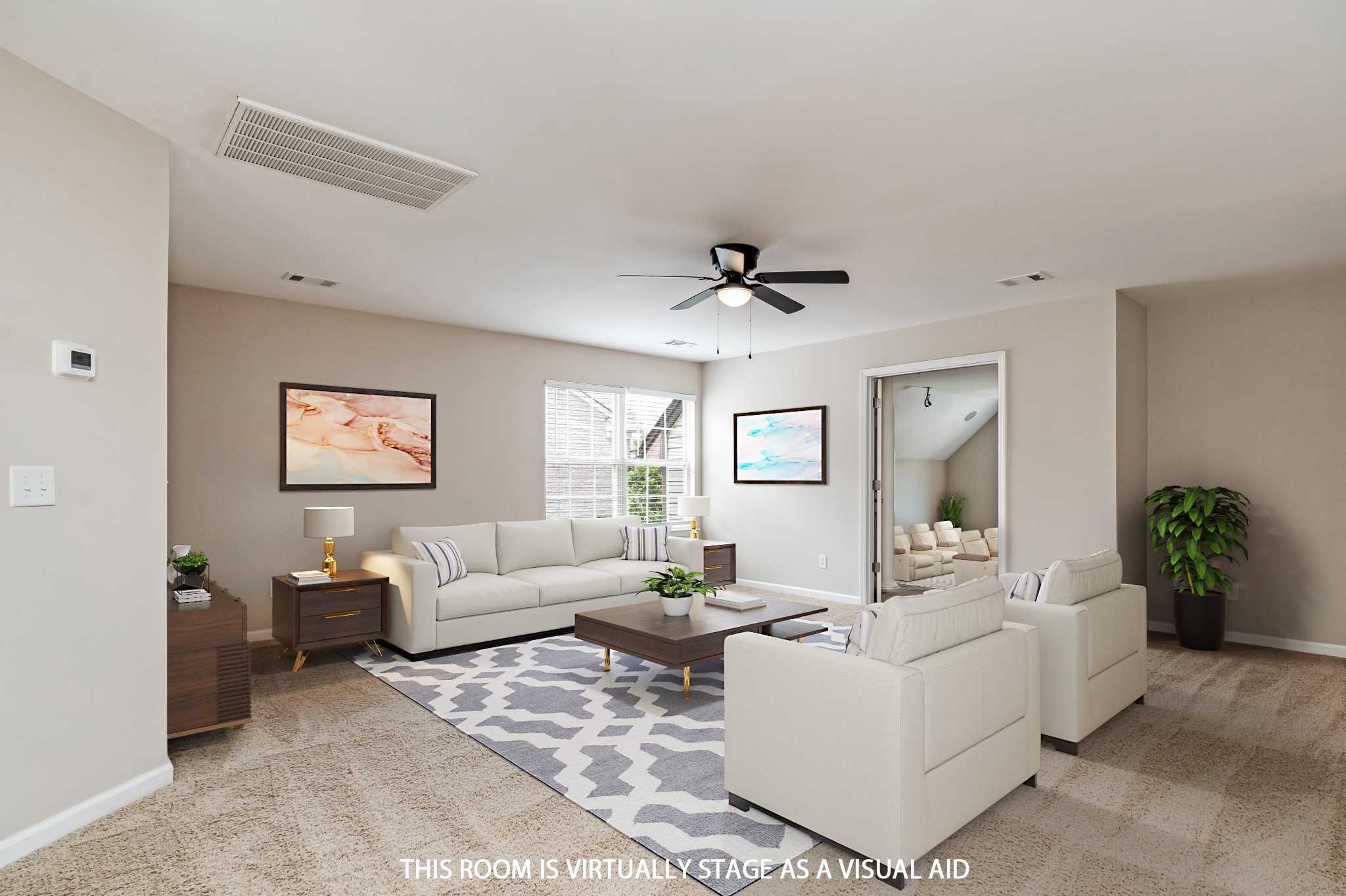 1508 Simpson Court Nashville, TN 37211 - Photo 24 of 41 a living room with furniture and a potted plant