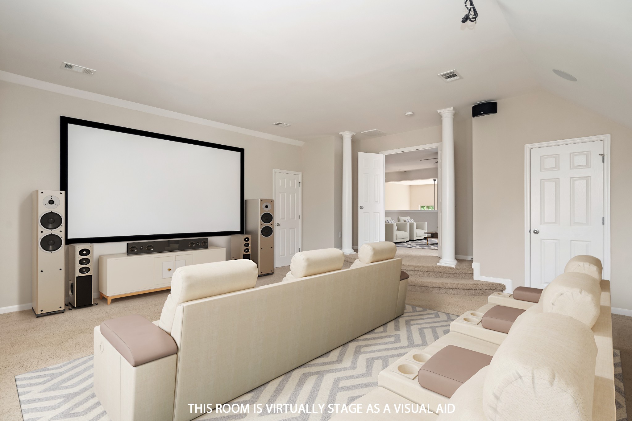 1508 Simpson Court Nashville, TN 37211 - Photo 25 of 41 a living room with furniture and a flat screen tv