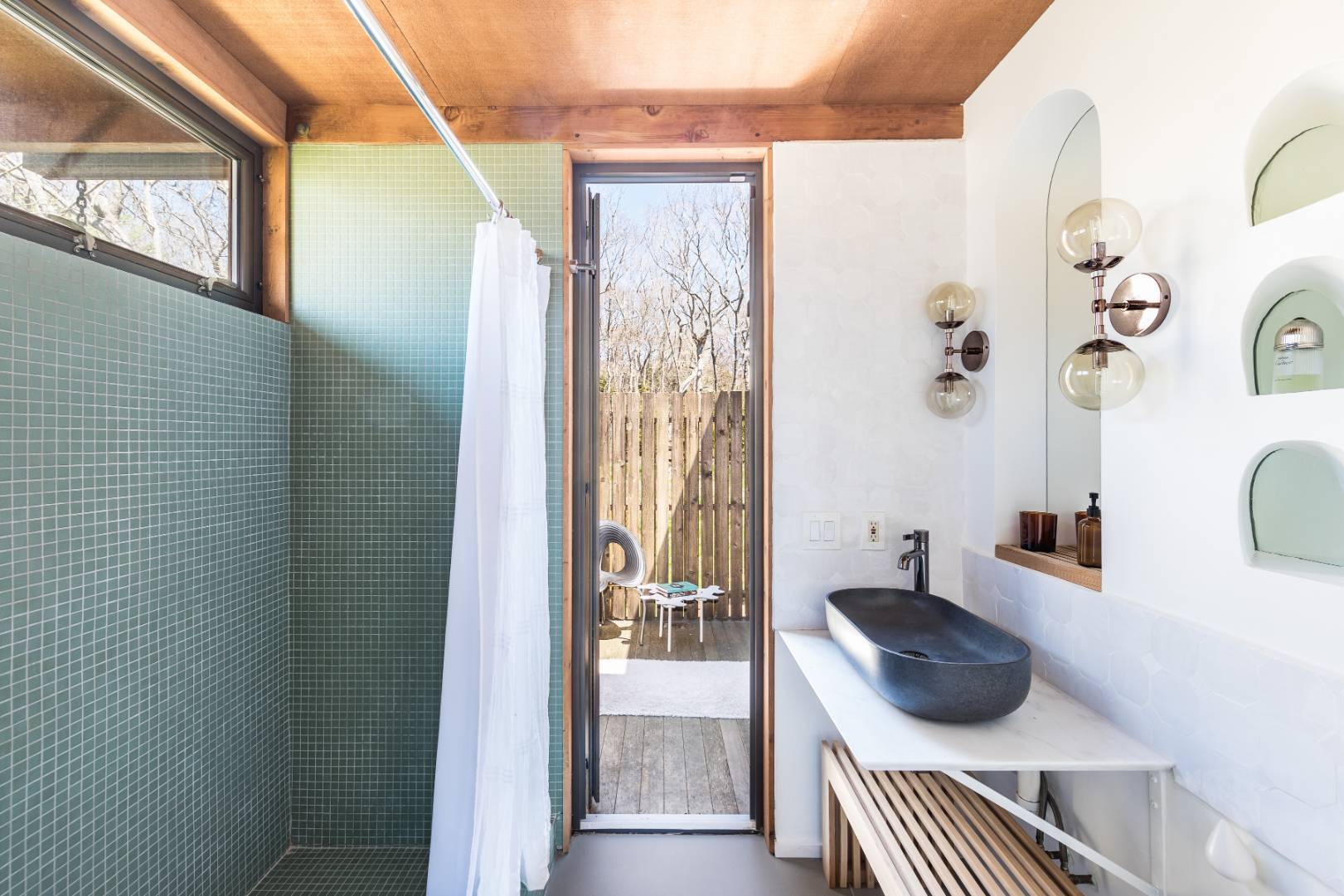 131 Windward East Hampton, NY 11937 - Photo 12 of 22 a bedroom with a bed and wooden floor