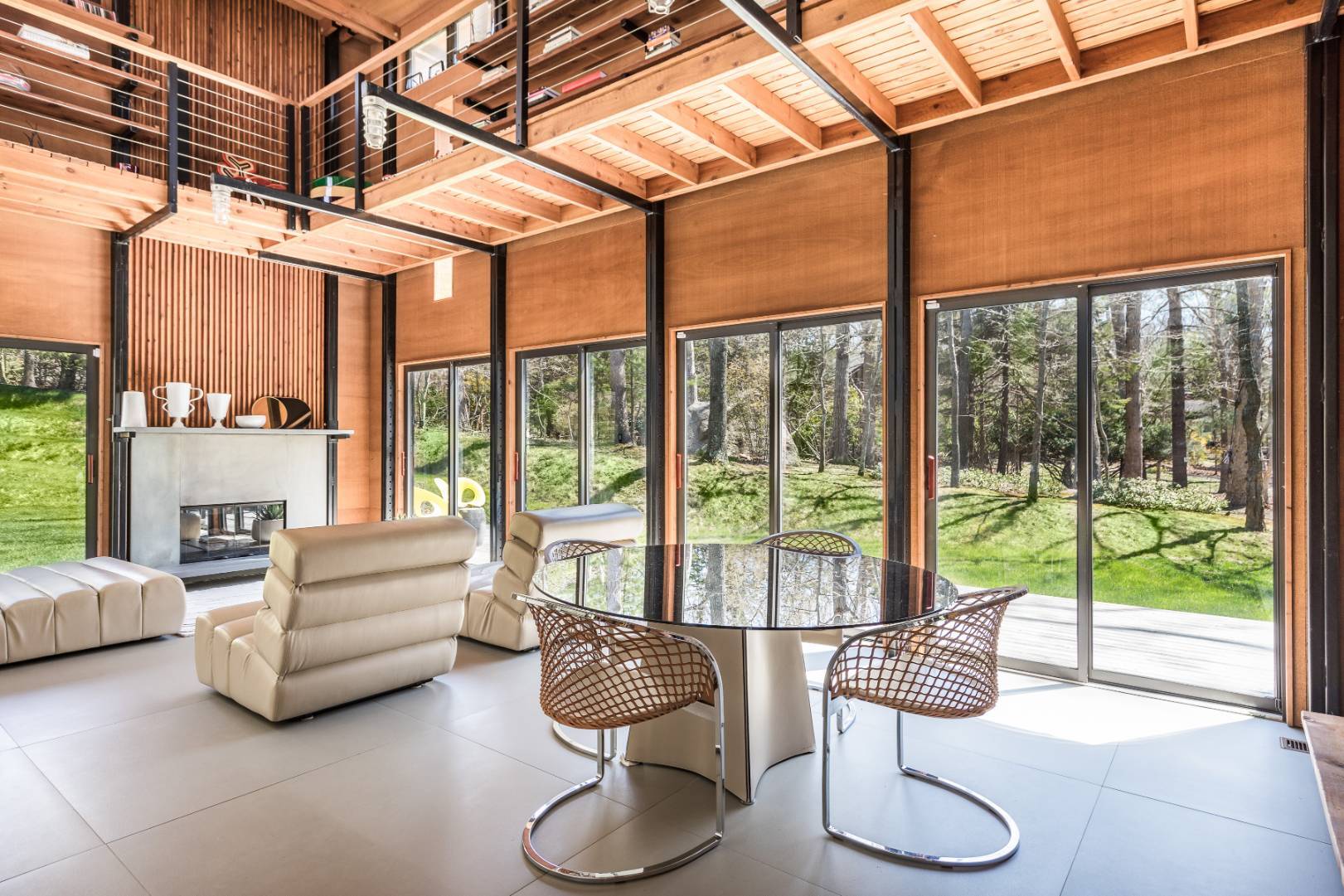 131 Windward East Hampton, NY 11937 - Photo 5 of 22 a living room with furniture and a floor to ceiling window