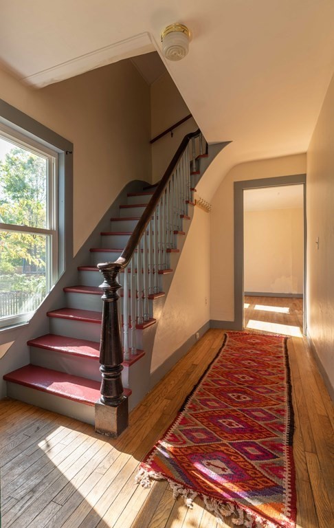 22 Liberty Street Northampton, MA 01062 - Photo 5 of 19 a view of entryway and hall with wooden floor